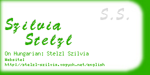 szilvia stelzl business card